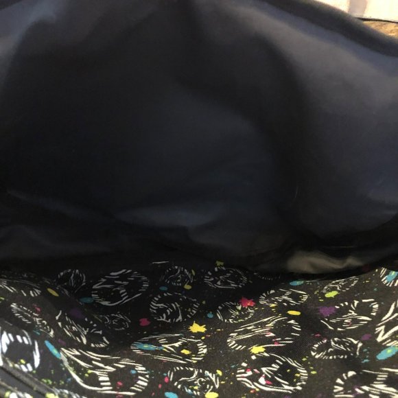 Yak Pak Crossbody Messenger Bag Peace Signs Multicolored Waterproof Canvas - Picture 4 of 6